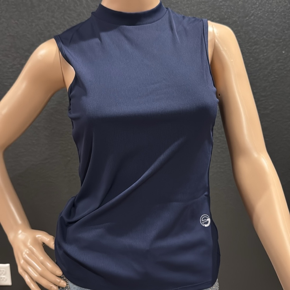 Foray Golf Navy Blue Sleeveless Top – Size Small - Picture 2 of 6